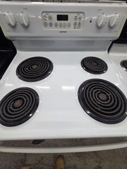 Hotpoint White Electric Coil Range Stove