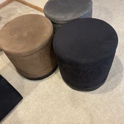 Swivel Storage Ottomans