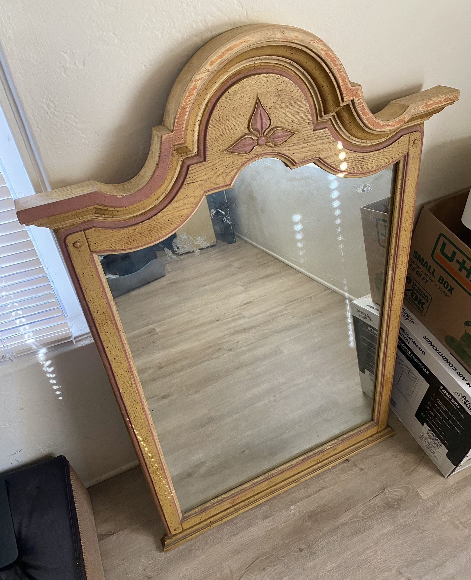 Vintage Vanity Mirror Stanley Furniture Dresser Vanity Solid Wood Mid century Modern