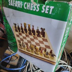 Safari Chess Set, Collector's Addition $175