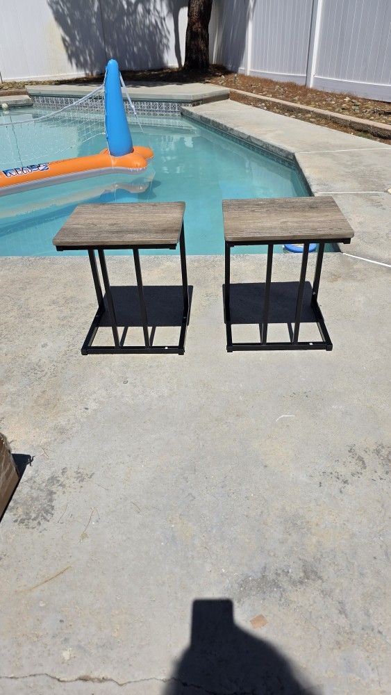 Set Of 2 Stools Seat Chair Living Room Dining