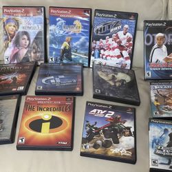 12 Play Station 2 Games , Good Condition 