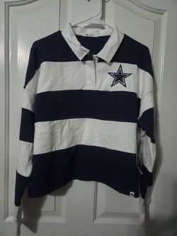 Dallas Cowboys Womens S 47 Brand Rugby Style Polo shirt $78 Retail
