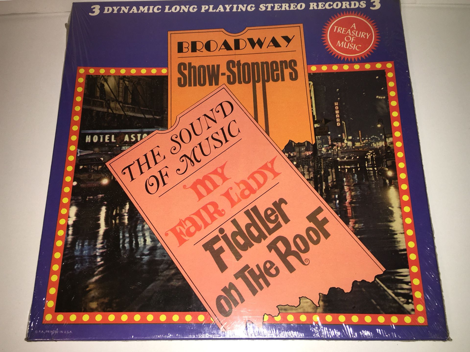 SEALED Vintage Fiddler on the Roof and other Broadway Record Set