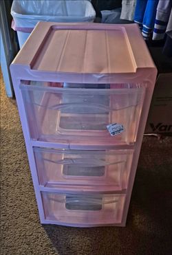 💗 Pink plastic 3 drawer