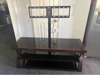 3 Tier Glass Shelf TV Stand