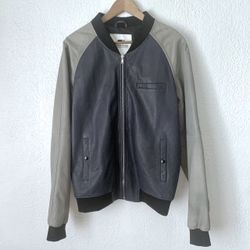 Moods of Norway real leather bomber jacket