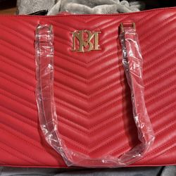 Badgley Mischka Red Tote (New)