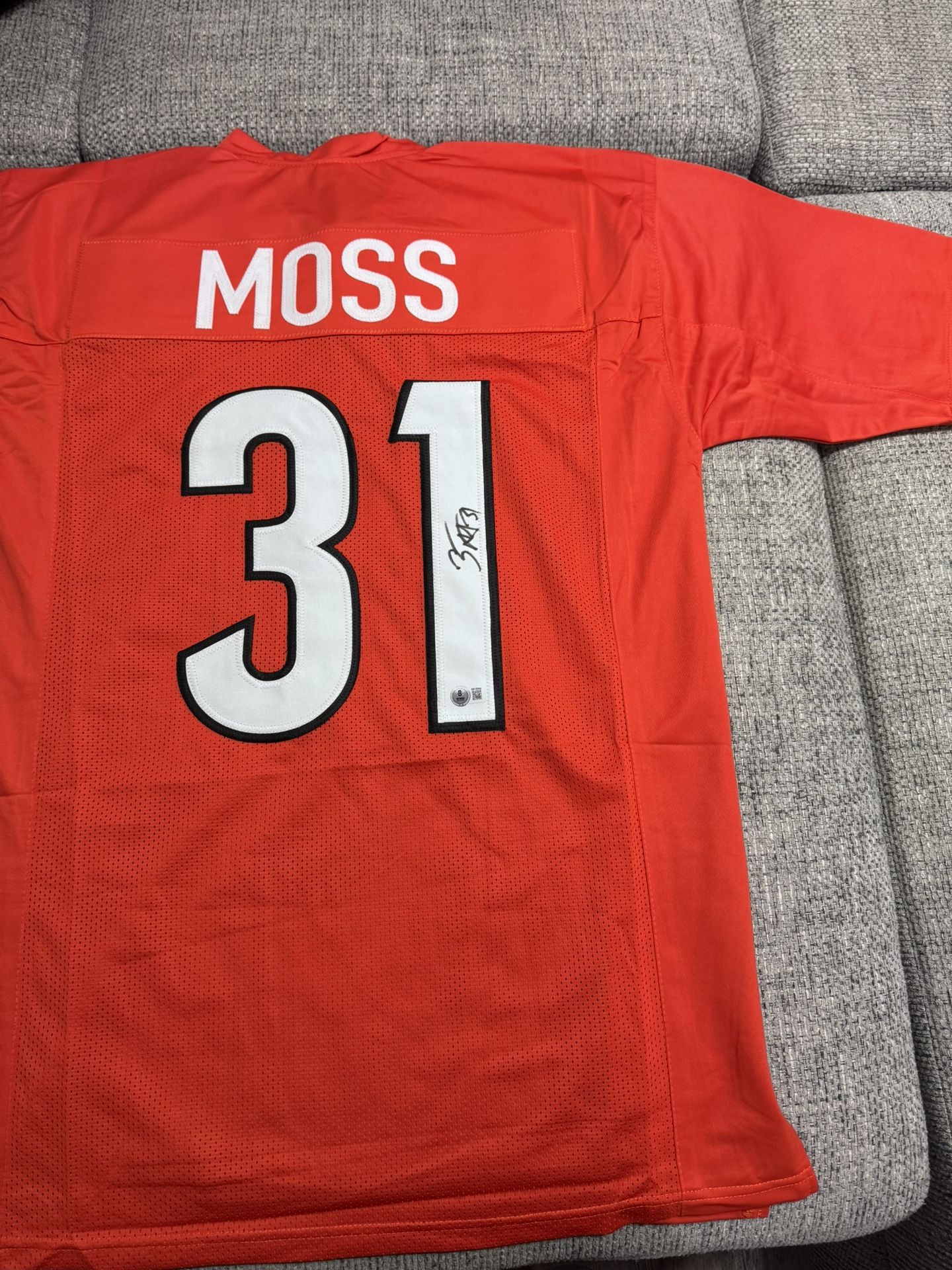 Zach Moss Signed Autograph Custom Jersey - Beckett Coa - Cincinnati Bengals