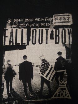 Fall Out Boy concert tour shirt
