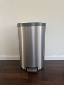 Kohler Brushed Silver 13 Gallon Trash Can