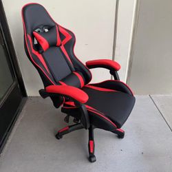 New In Box Black With Red Accent Gamer Gaming Ergonomic Racing Style Seat Office Computer Chair Reclinable 