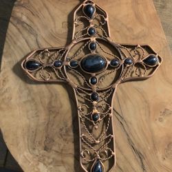 Cabochon And Copper Cross
