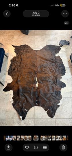 Cowhide rug