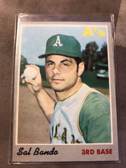 1970 Topps #120 Sal Bando Oakland A's baseball card