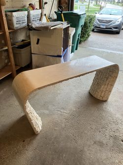 Entryway Table- Light Colored Granite- Moving Sale