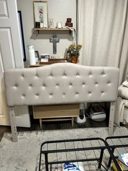 Tufted Headboard In Beige