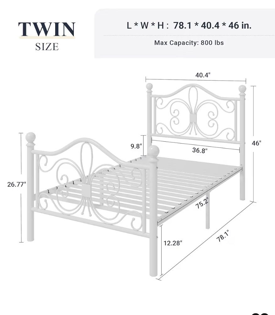 Metal Twin Bed