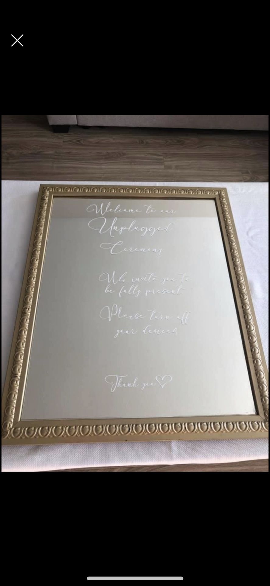 16”x20” unplugged ceremony mirror