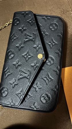 Louis Vuitton Félicie Pochette in Black Monogram Empreinte Leather