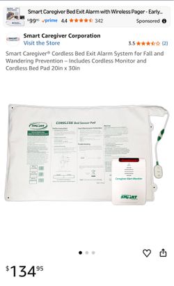 Smart Caregiver Cordless Bed Sensor Pad