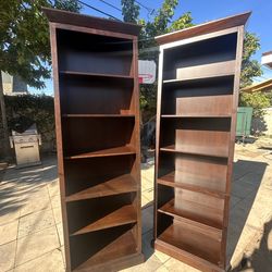 Two Large Wooden Shelves