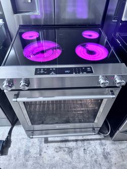 KitchenAid Slide-In Electric Range Stainless Steel