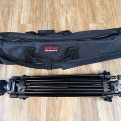 VariZoom Professional Video Tripod with Fluid Head + Carrying Bag