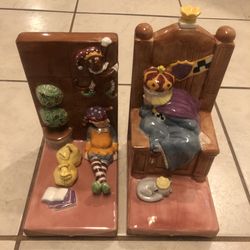 Mary Engelbreit Ceramic bookends, “It’s Good To Be Queen”