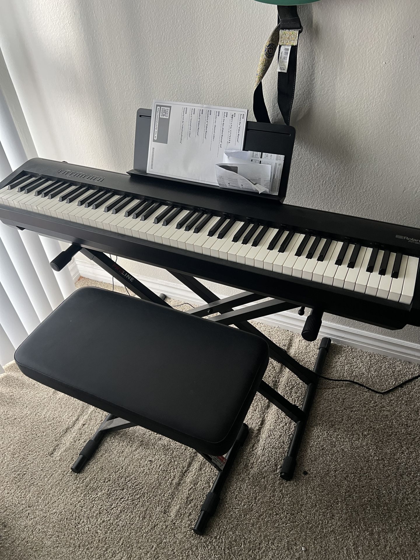 Roland FP-30x Electric Piano And Bench
