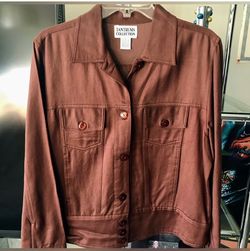 Ladies Lightweight Button Front Jacket~ L