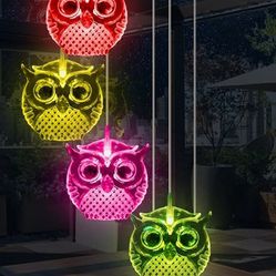Owl Solar Light Color Changing 