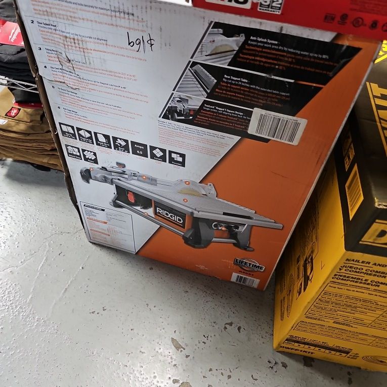 RIDGID
6.5-Amp 7 in. Blade Corded Table Top Wet Tile Saw