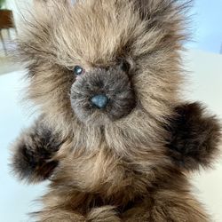 Alpaca Fluffy 10” Brown/Caramel Bear