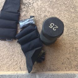 25 Pound Bar Weight And Leg Weight S 