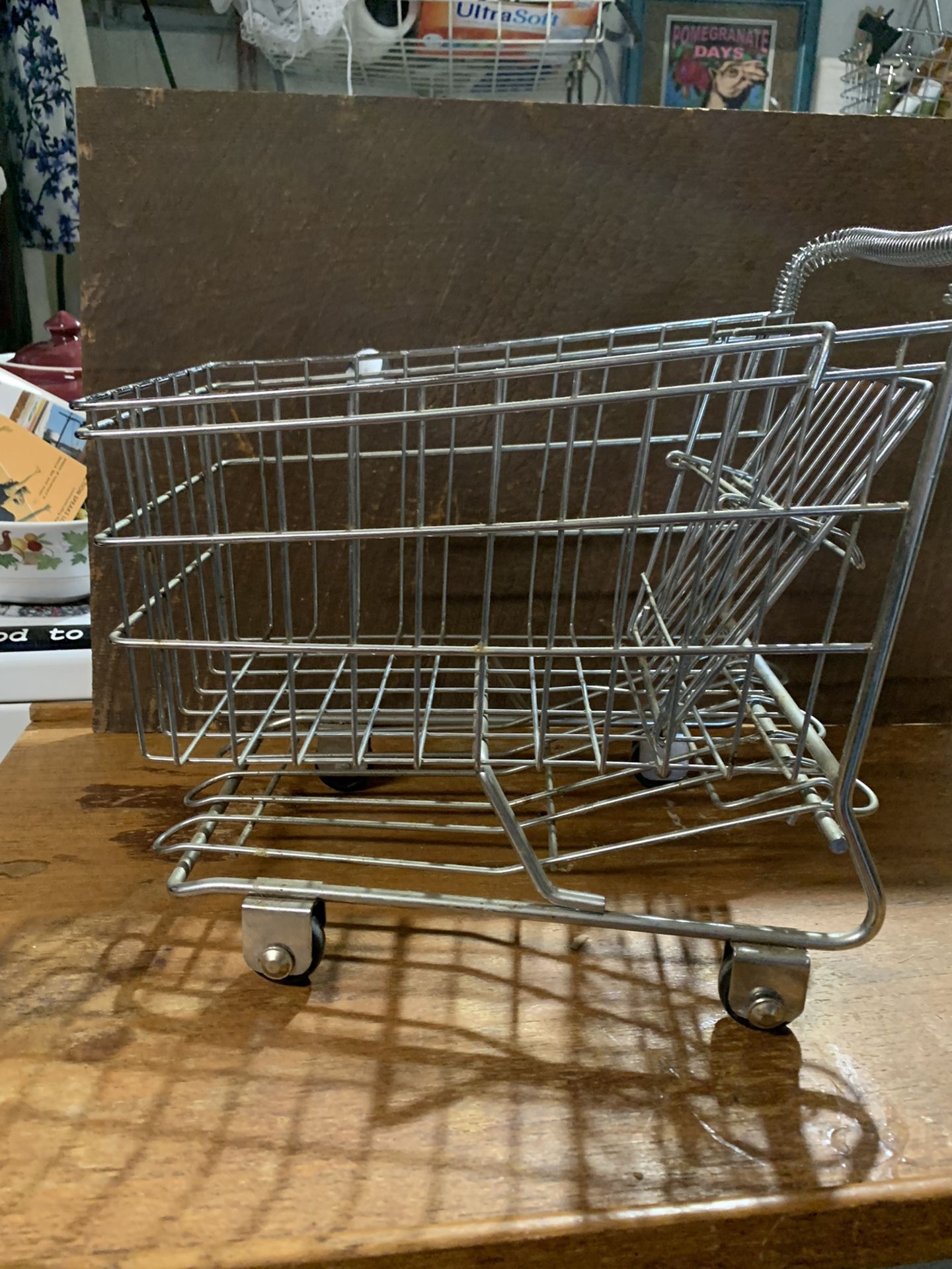 Tiny Shopping Cart, Great For A Display Or A Plant Or A Toy