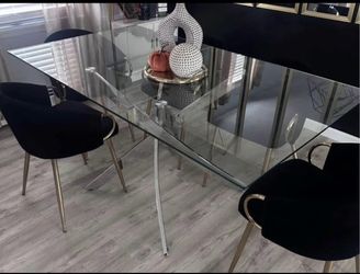 SILVER DINING ROOM TABLE 🍽️🍴🍽️