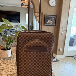Authentic Checkered LV Pegase 55 Luggage