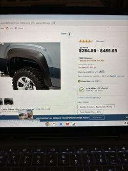 GMC 2008-2012 Sierra Wheel Well flares