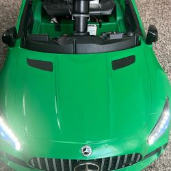 Costway 2 Seater 12V Kids Ride On Car Mercedes Benz AMG GTR with LED Lights