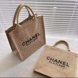 Brand New VIP  “A La Plage” Woven Tote Bag – Chic Shopping Bag