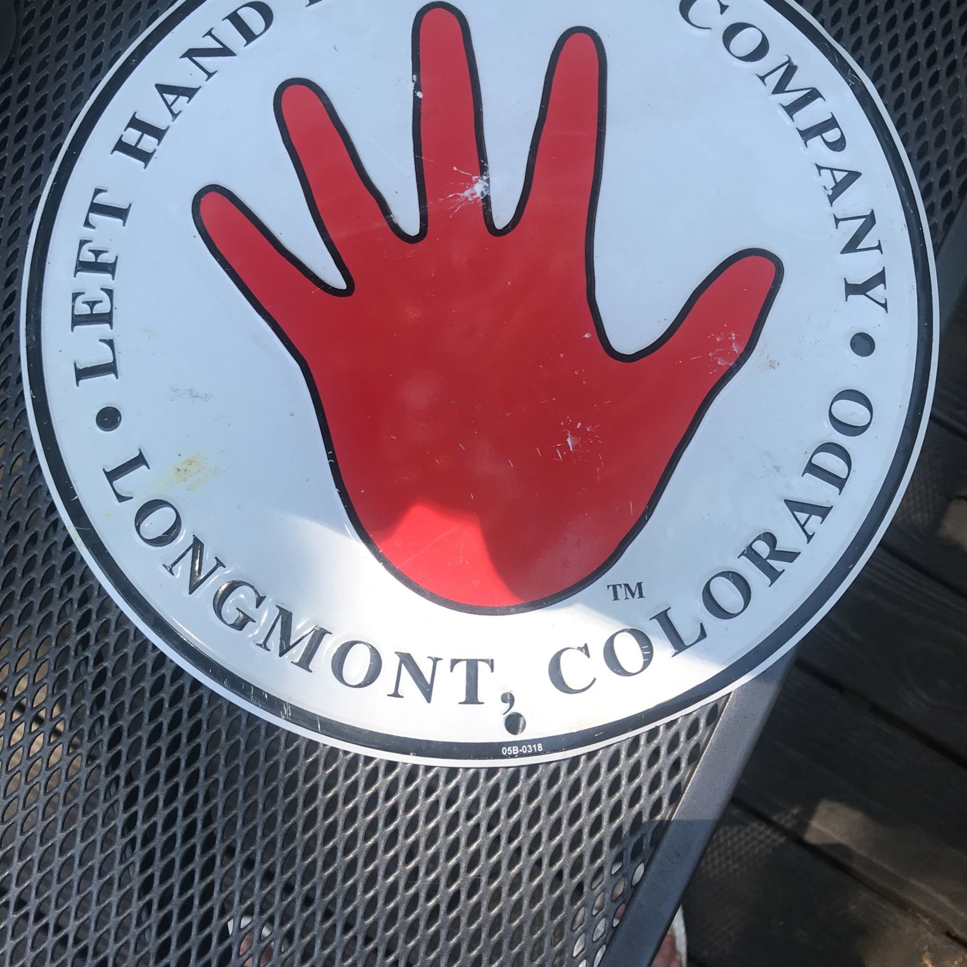 12” Metal Left Hand Brewing Co Sign