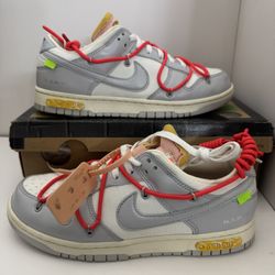  Off-White x Nike Dunk Low “Lot 06/50” – Size 9M –OG Box 