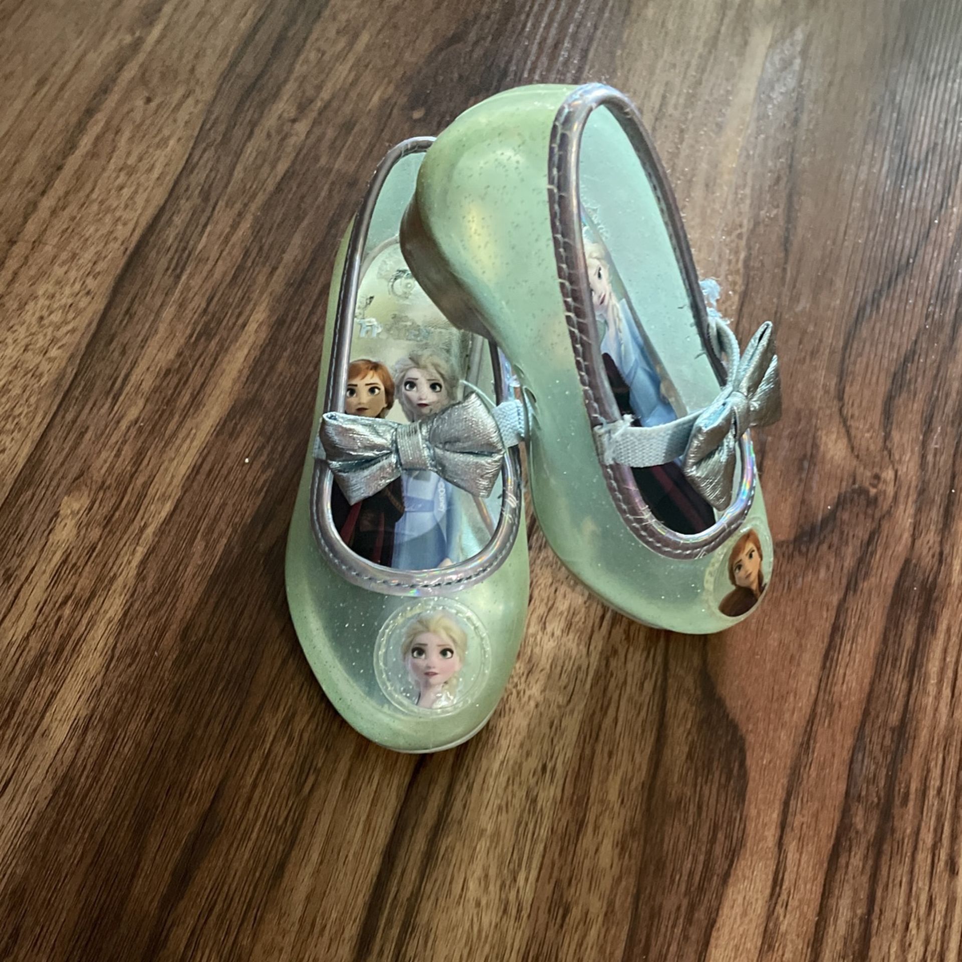 Frozen Anna & Elsa Girls Shoes 6c