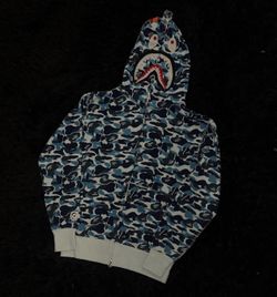 Bape Zip Up Hoodie(Light Blue)