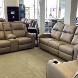 Lavenhorne Reclining Sofa and Loveseat Set