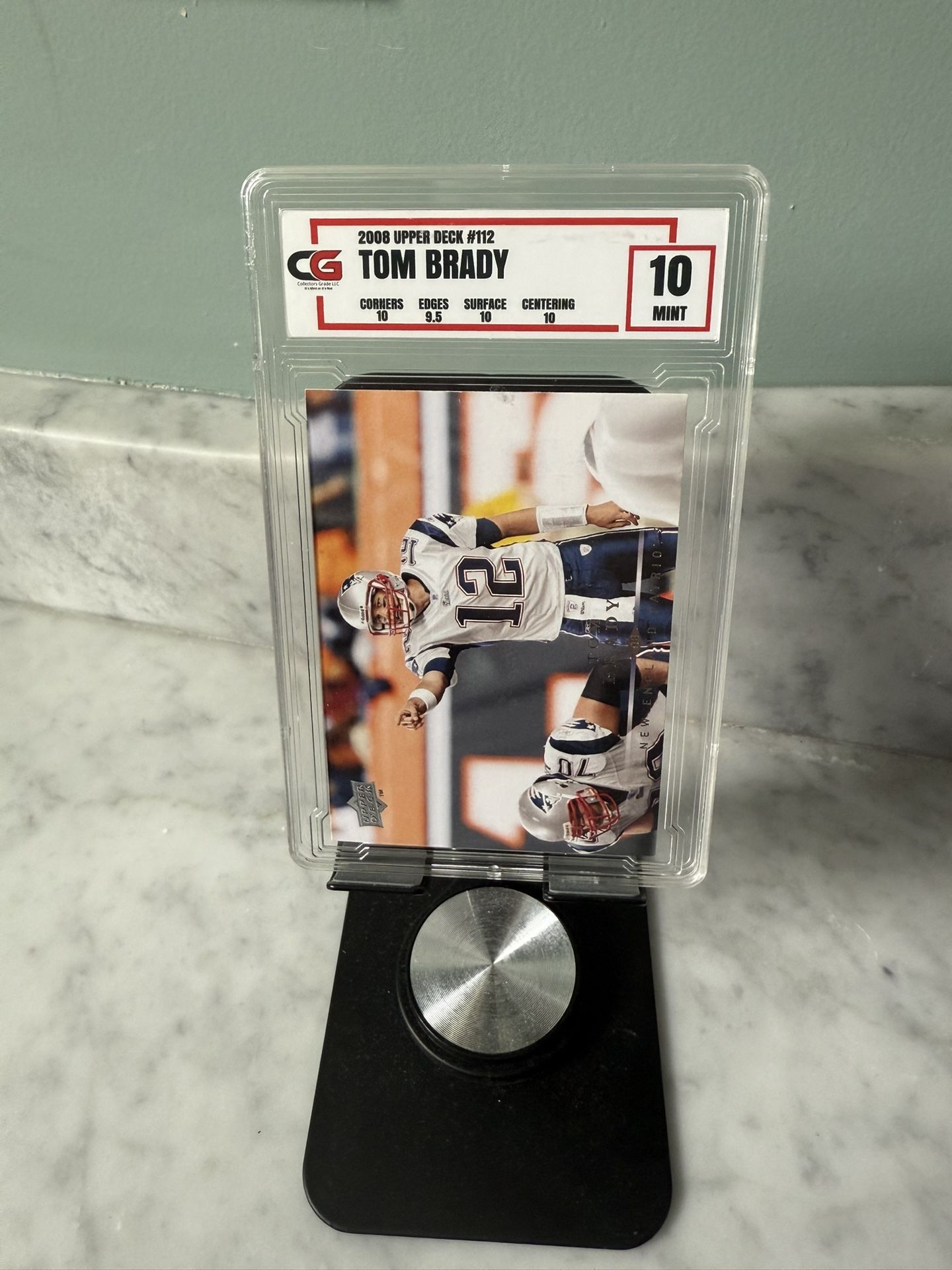 Tom Brady 2008 Upper deck #112 CG mint 10