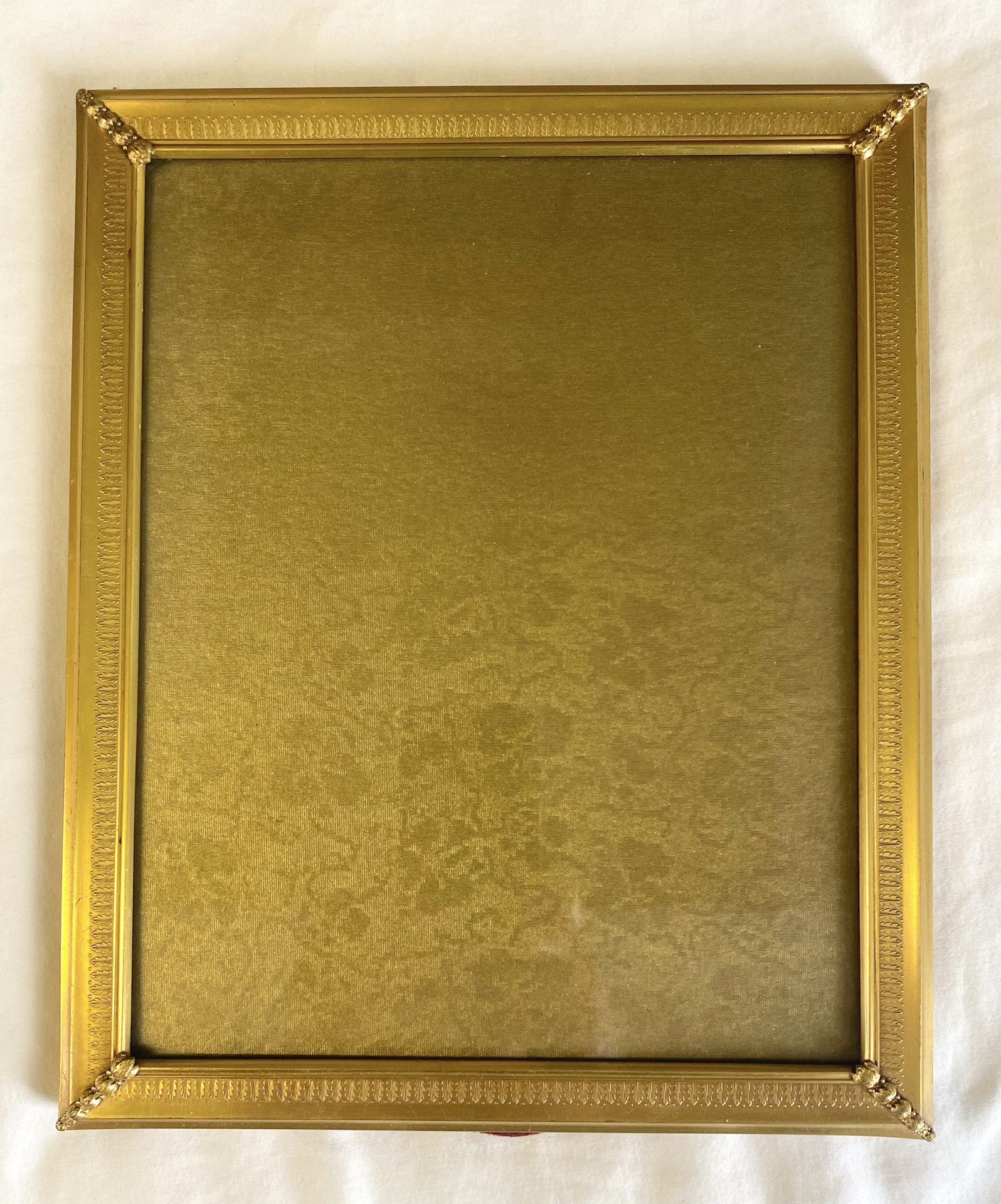 #Vintage 24K Gold-Plated Picture Photo Frame/11”x9”