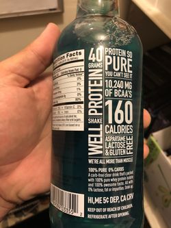 Isopure blue raspberry clear protein drink for Sale in Upland, CA