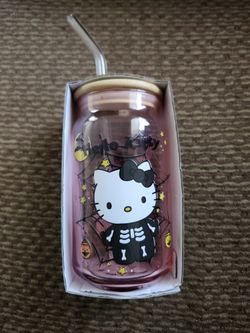 Hello Kitty Halloween Glass Tumbler 16oz